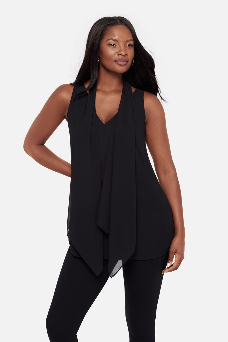 Knuth Marf】 lace up bare tunic/black Knuth Marf】 lace up bare
