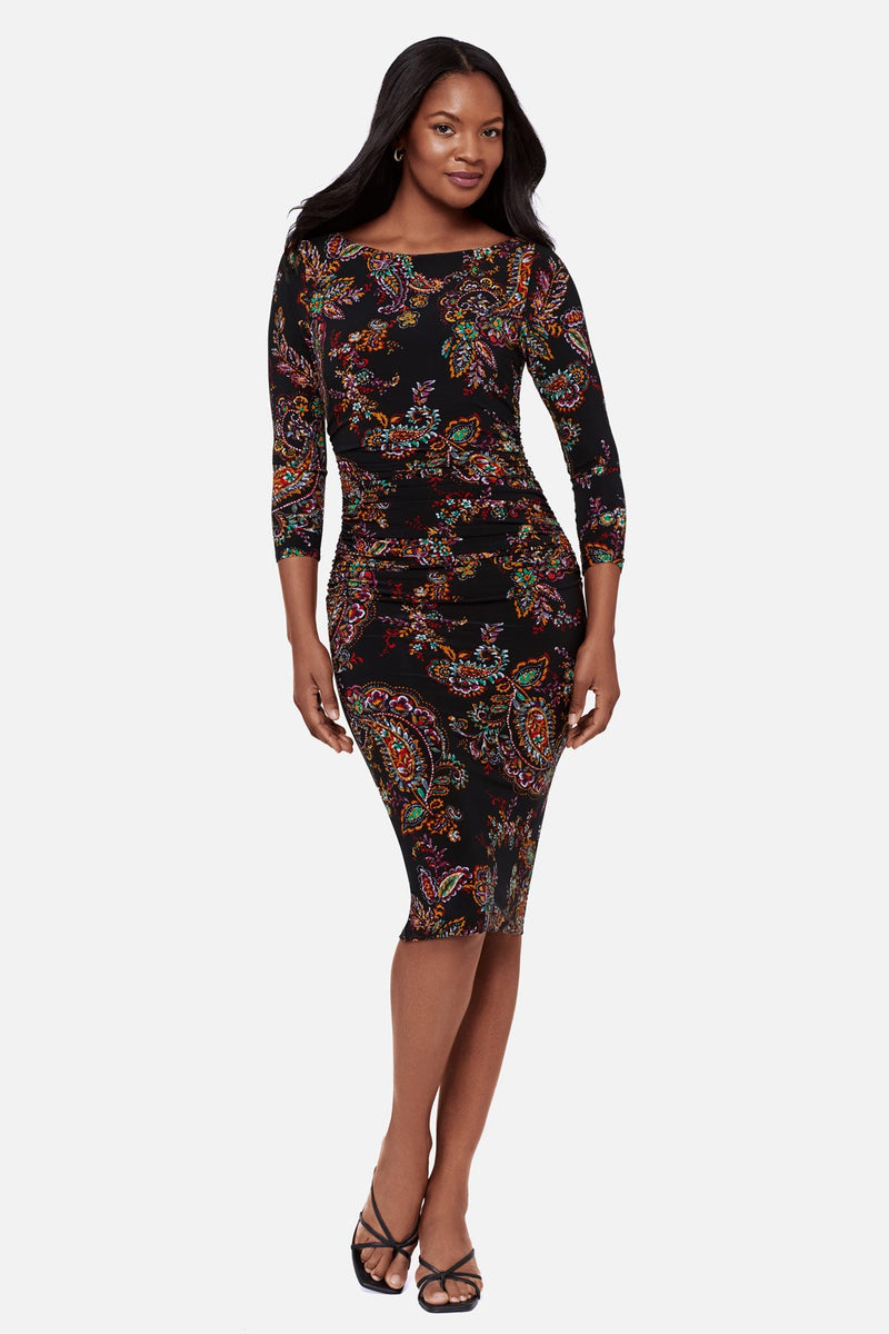 Body by Miraclesuit Women's Boat Neck 3/4-Length Sleeve Dress - Cashmer