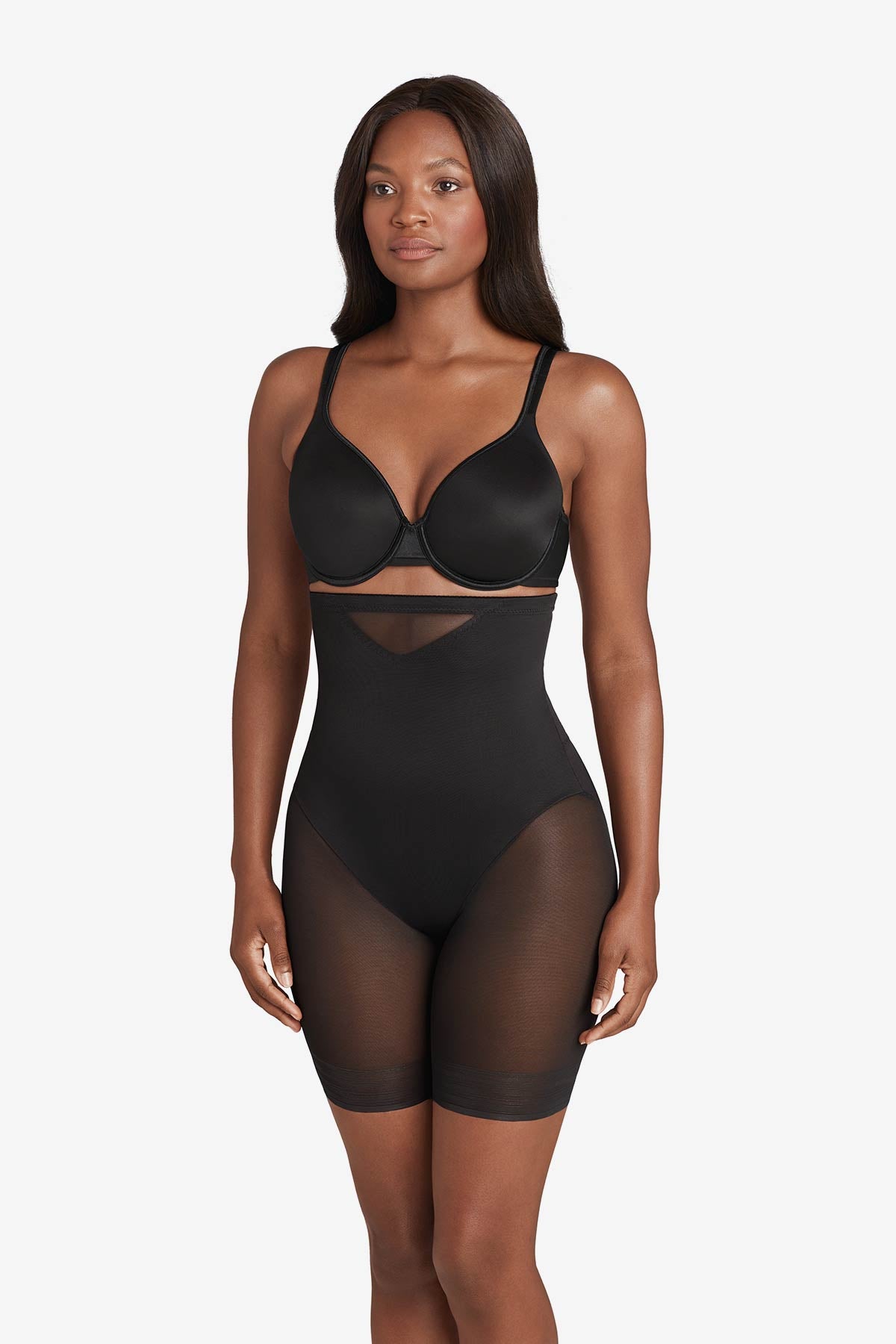 Extra Firm Sexy Sheer Shaping Hi Waist Thigh Slimmer