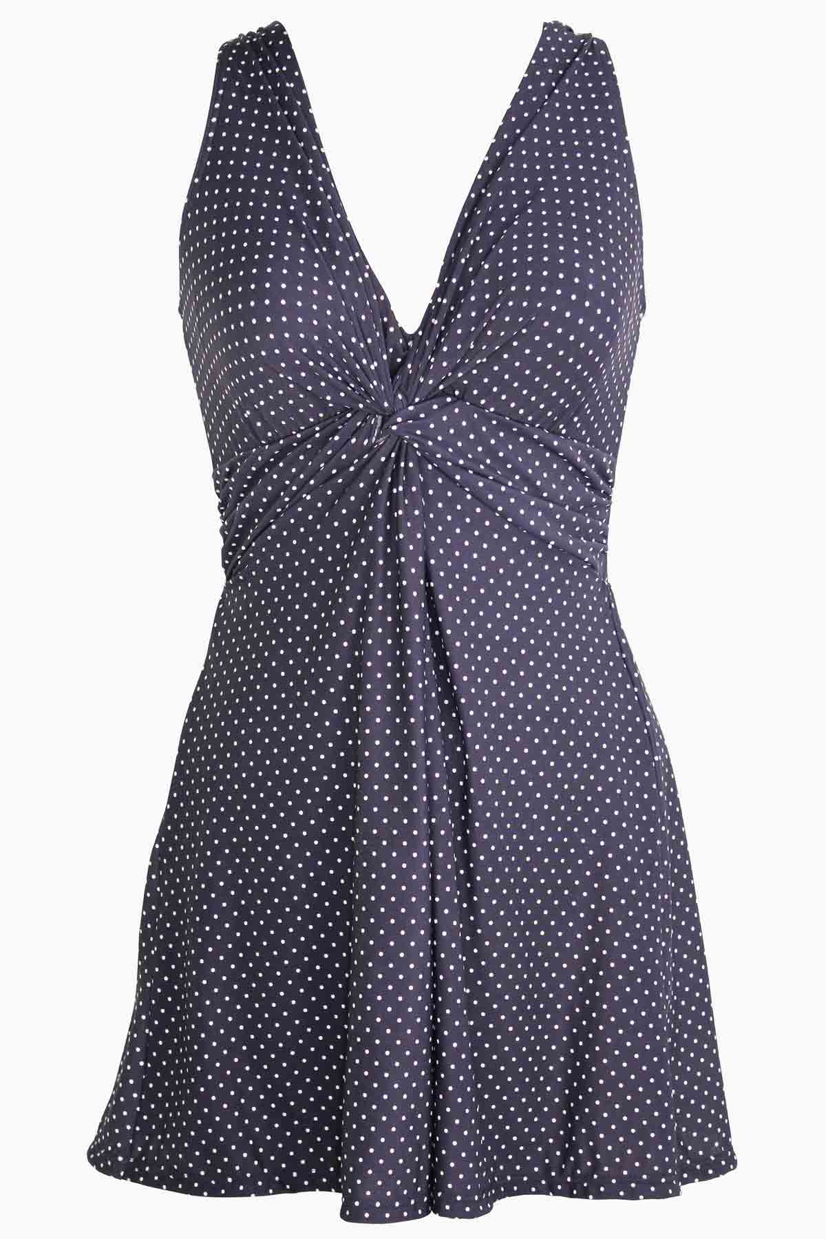 Miraclesuit Marais Swim Dress in Pin Point | Midnight