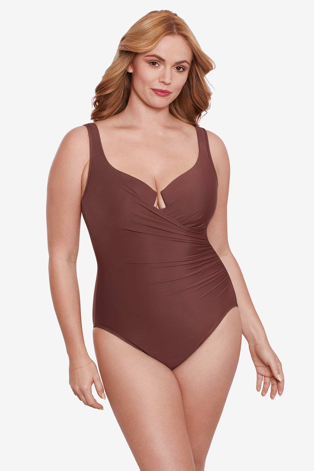 Miraclesuit Women's No Static Lyrd Escape One-Piece Swimsuit - Silver, Size 10, With Tummy Control - View #12