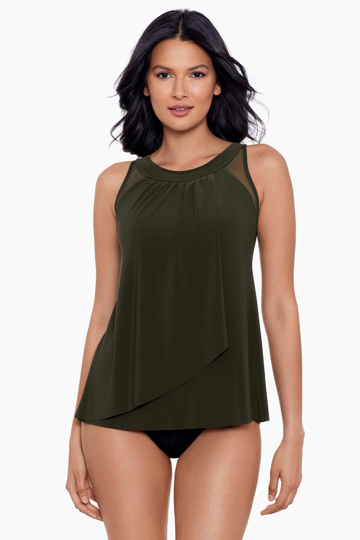 Razzle Dazzle Underwire Tankini Miraclesuit Women's DD-Cup