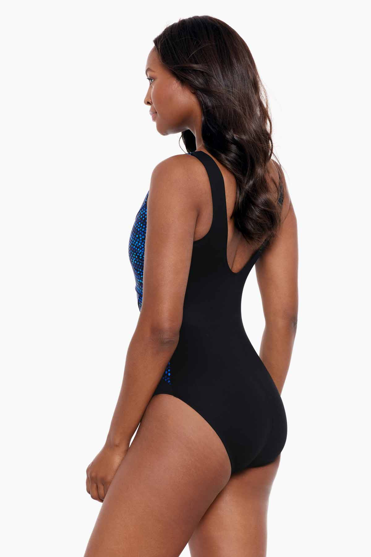 MIRACLE SUITE One Piece Gathered waist Rises Swimsuit Built in Bra