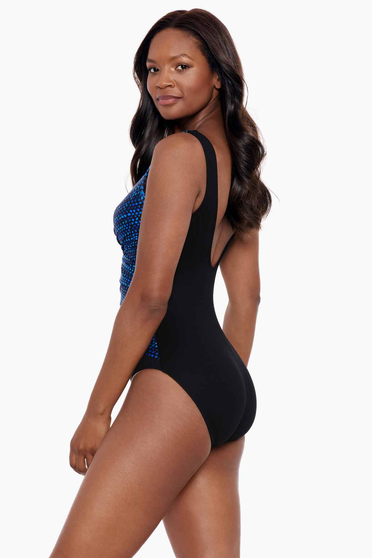 Miraclesuit Dot Com Layered Escape One Piece Swimsuit