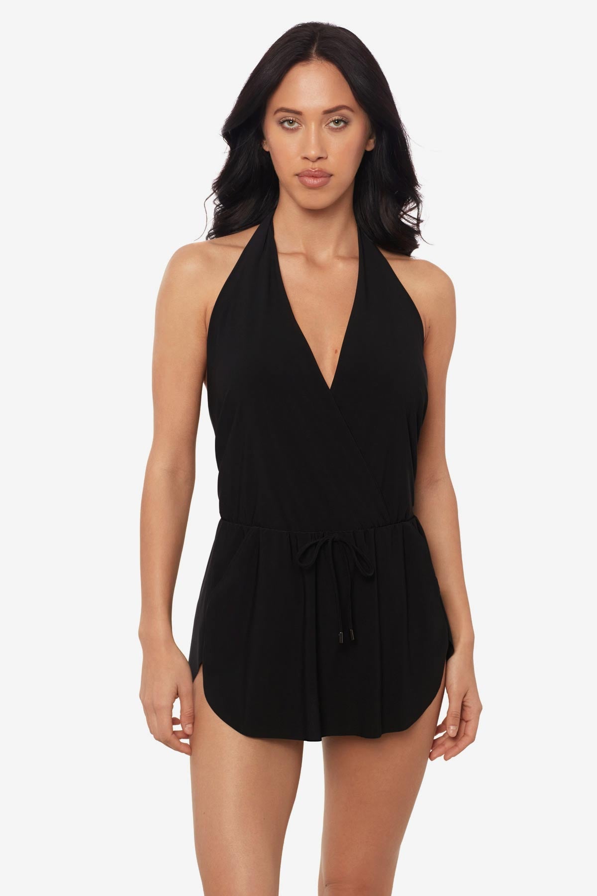 miraclesuit halter swim dress Magicsuit Women's Ellie One-Piece Swimsuit - Navy