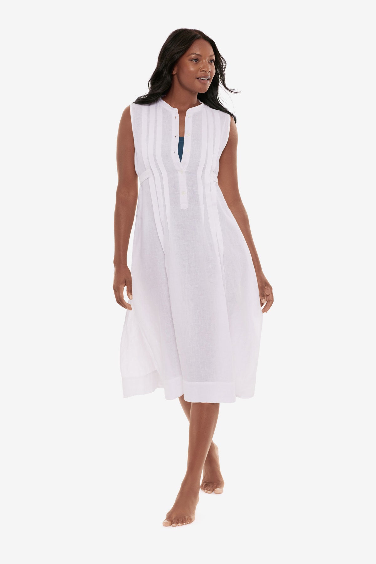 linen cover up dress Miraclesuit Women's Pleated Beach in Black, Size Medium customizable look 5 Ways to Dress Material:58.4% Viscose 41.6% Polyester MINDFULLY-MADE