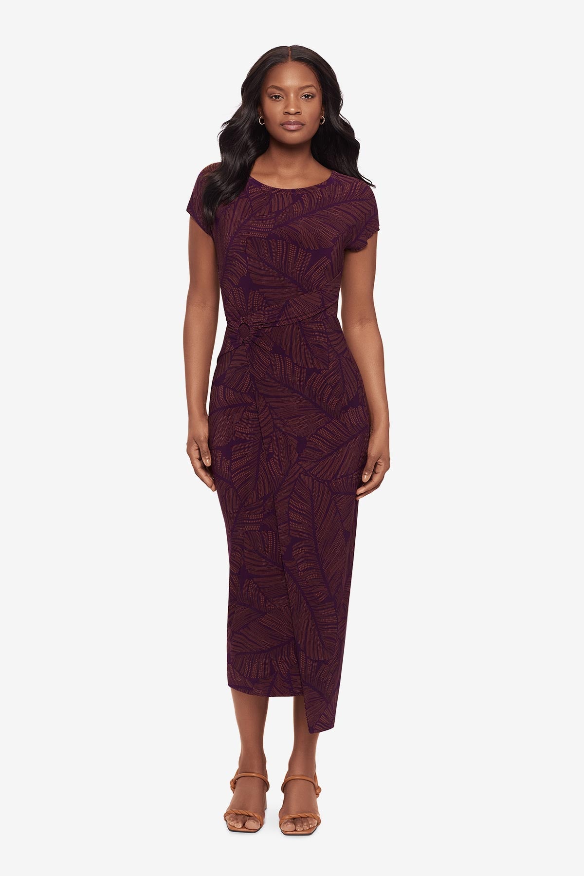 Body by Miraclesuit Loki Wrap Front Shaping Dress in Anthurium