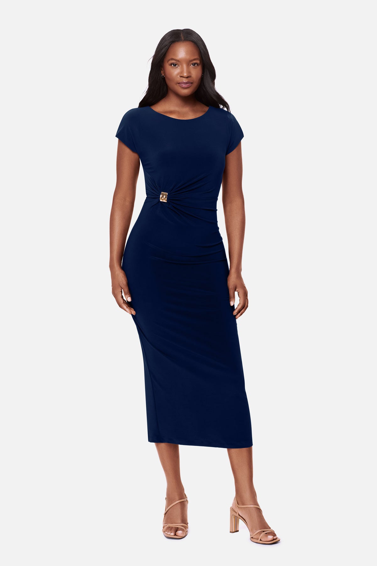 Body by Miraclesuit Women's Isla Shaping Dress in Navy, Size Medium
