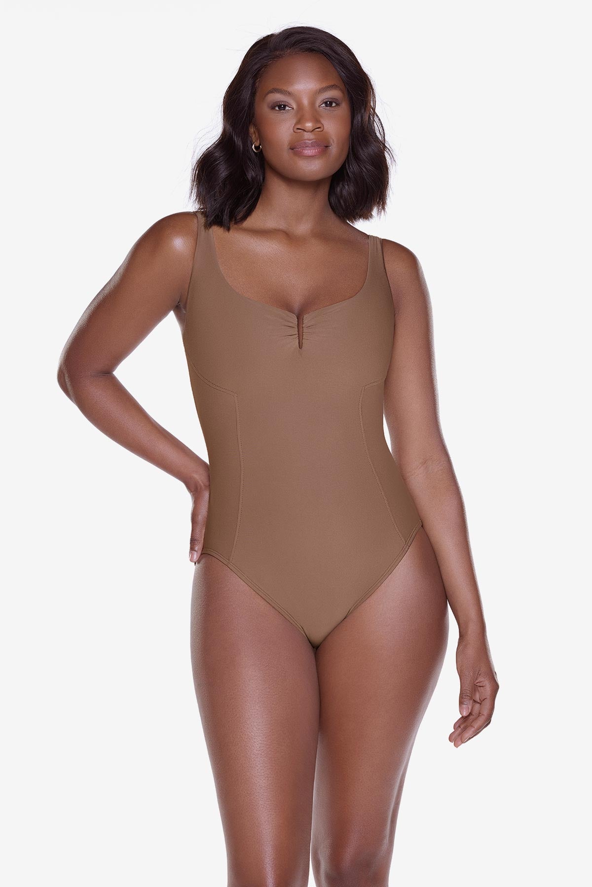 Zen One Piece in Flax – Miraclesuit