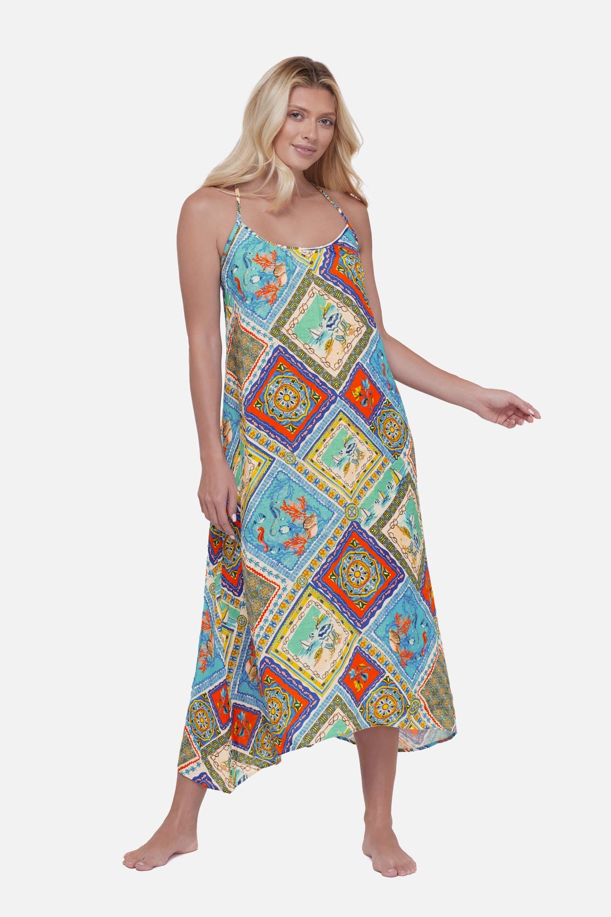 beach dress coral miracle by Miraclesuit Women's in Casino, Size Large/XL Off Shoulder Royal Blue Wendy always makes her Full-Priced Items(New cx) Size:S (US 2)