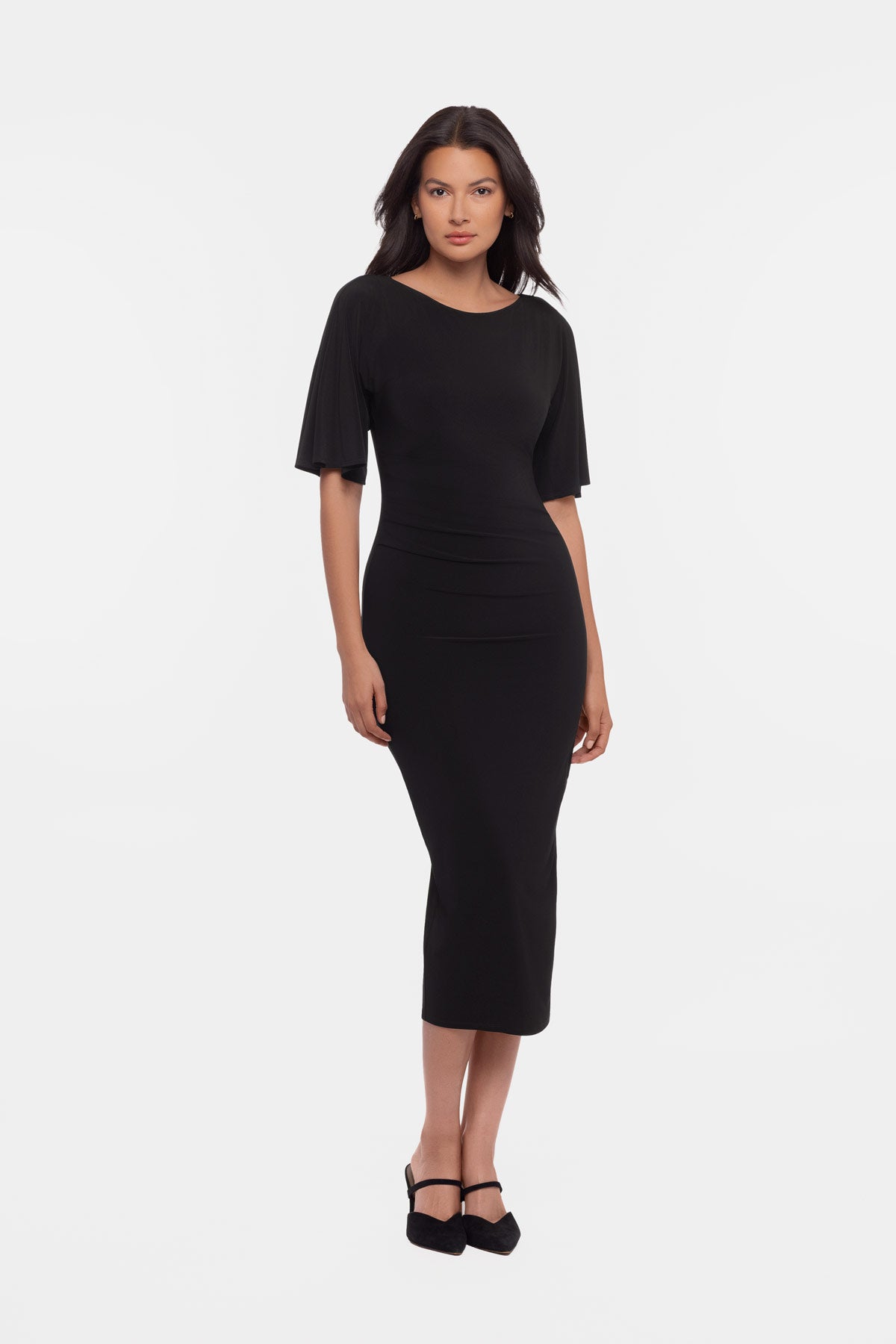 black iris dress SAU LEE Iris Mini Dress, Black / 10