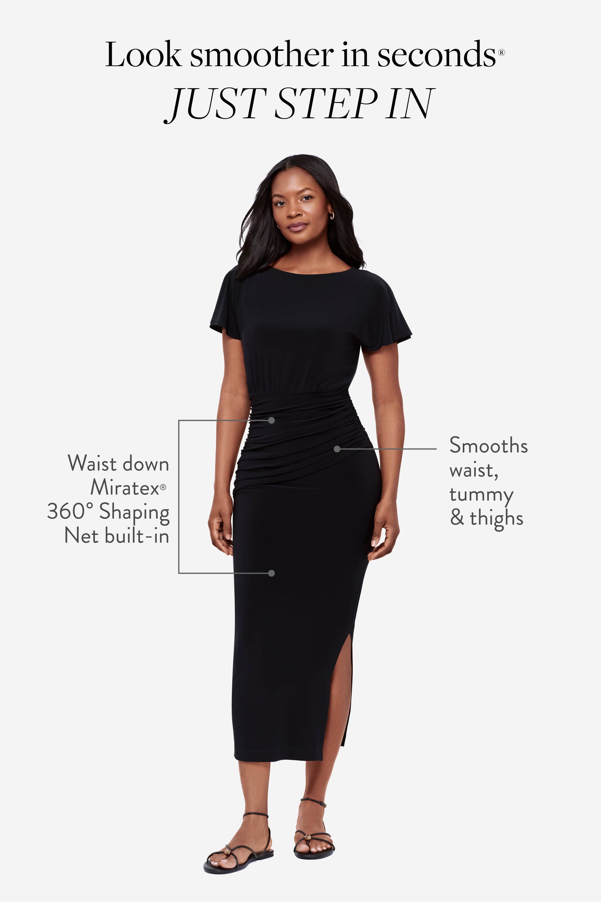 Body by Miraclesuit Kaia Shaping Dress in Black