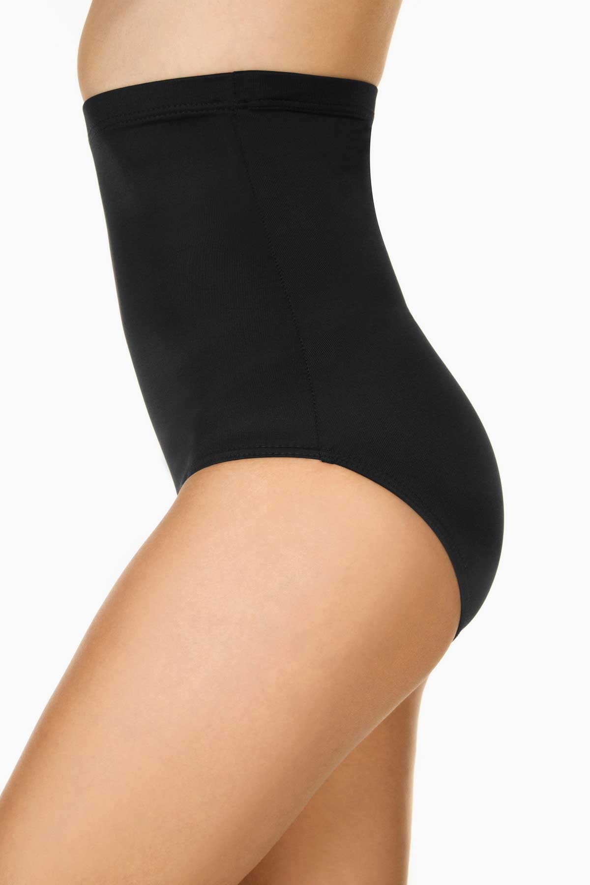 SHAPEWEAR PROMESSE High-waisted shapewear swimsuit bottoms PETROL
