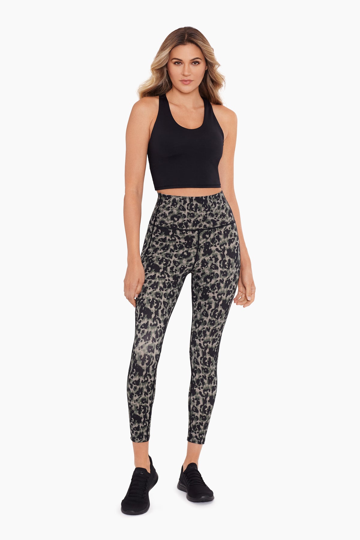 Tummy Control Performance Leggings Tortoise Shell