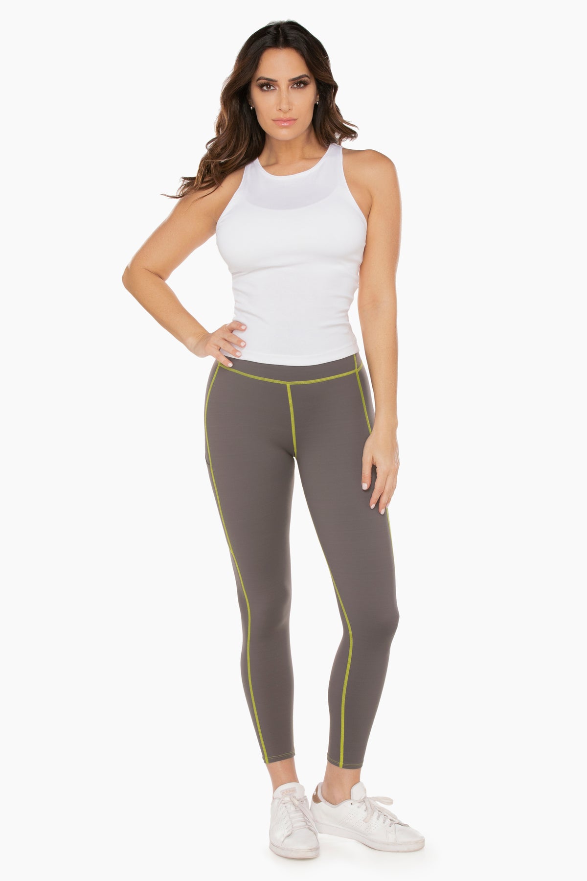 Tummy Control Performance Leggings Pavement