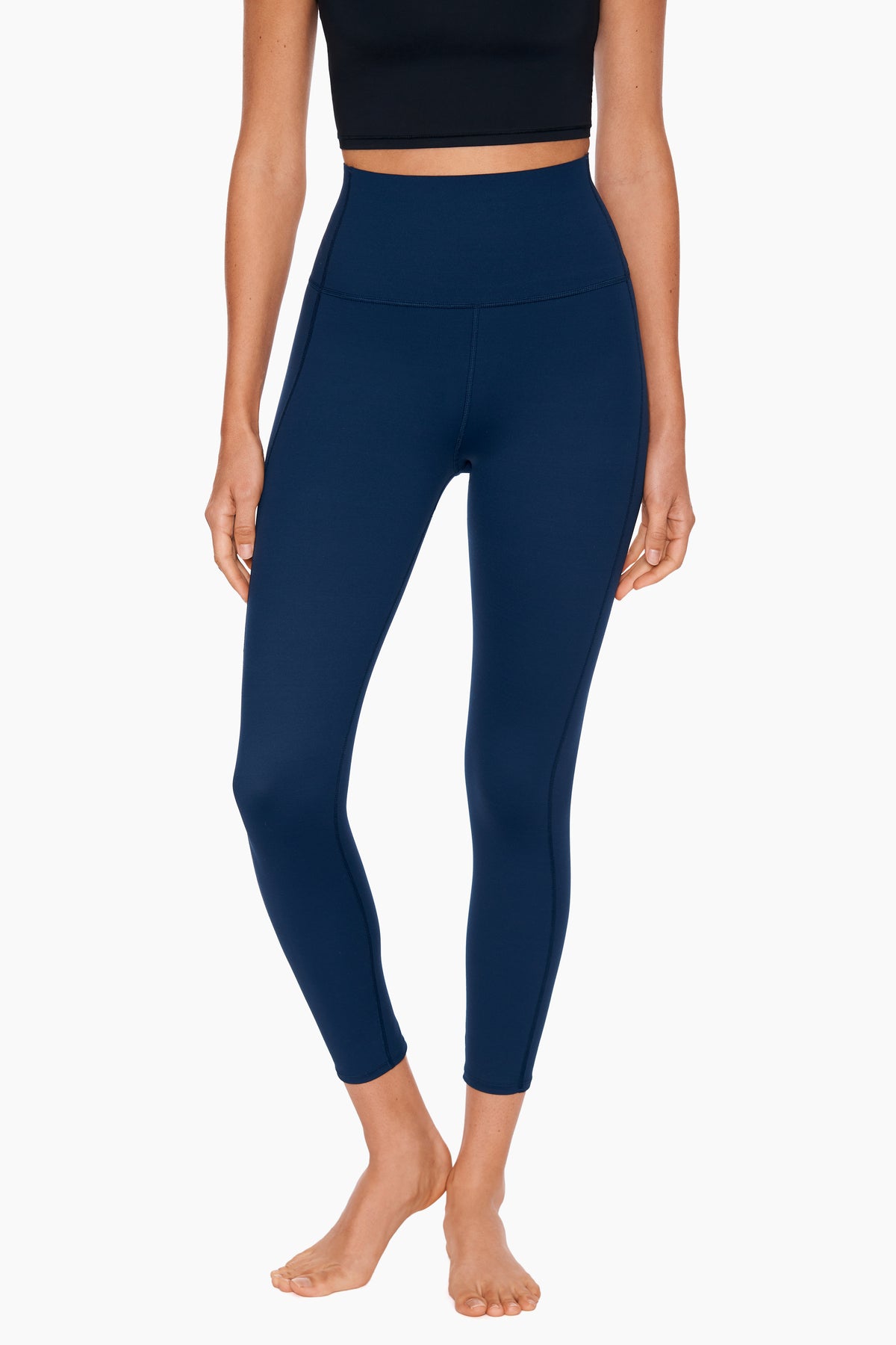Miraclesuit Navy Stitch Tummy Control Performance Leggings