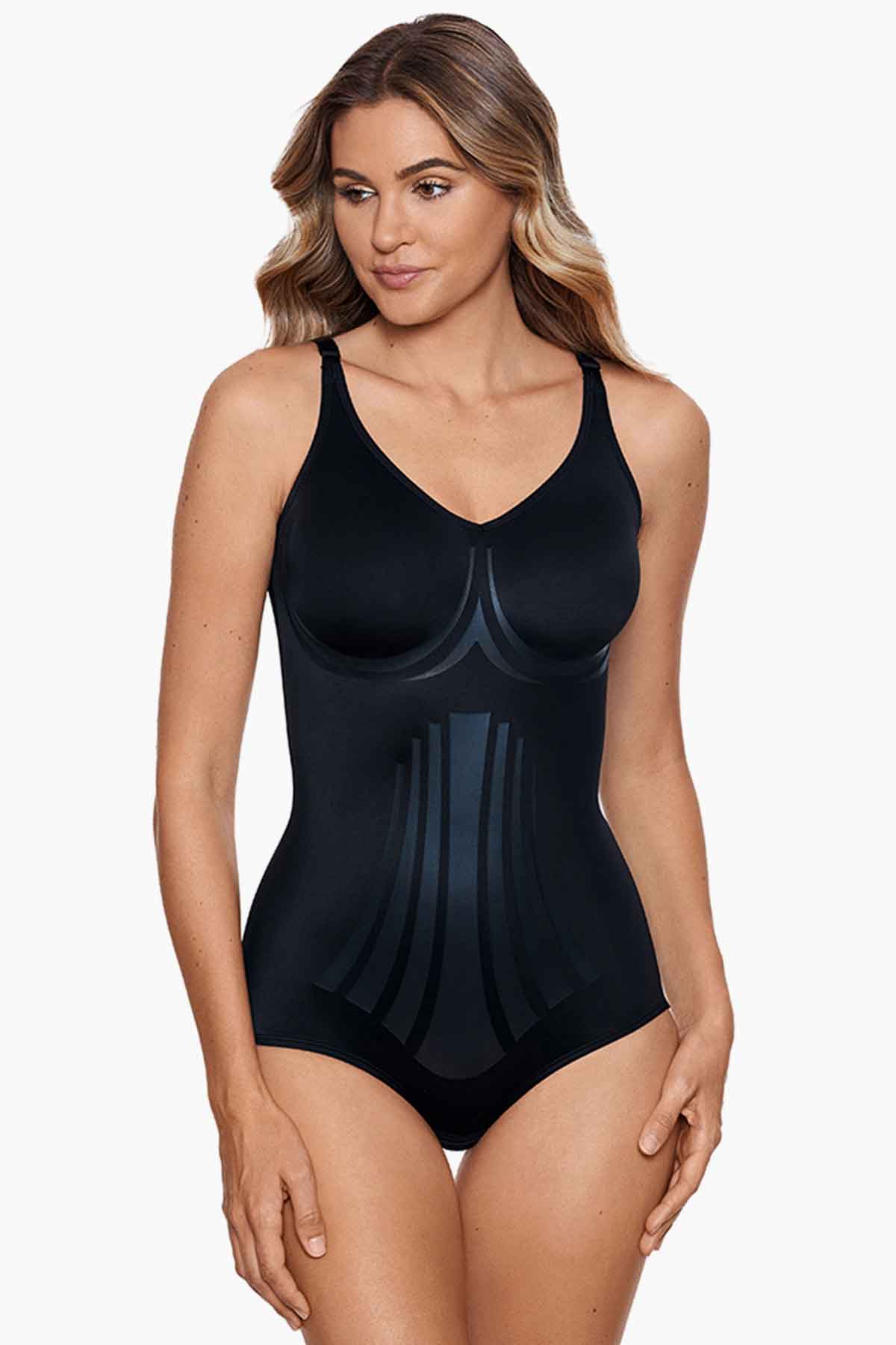 Miraclesuit Women's Black Strapless Bodybriefer Style 2662