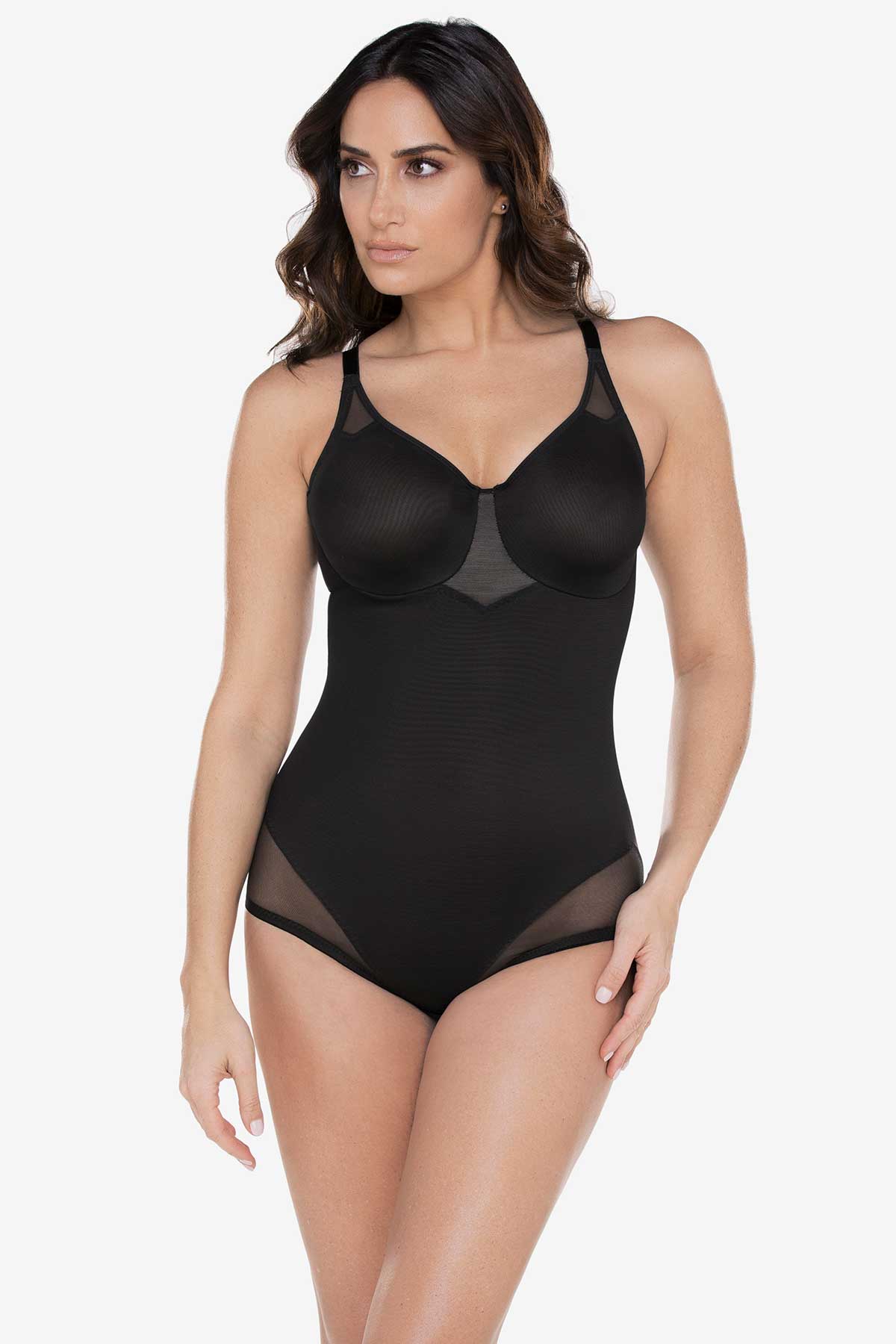 Miraclesuit Tummy Tuck Wear Your Own Bra Bike Short Bodysuit, Nude at John  Lewis & Partners