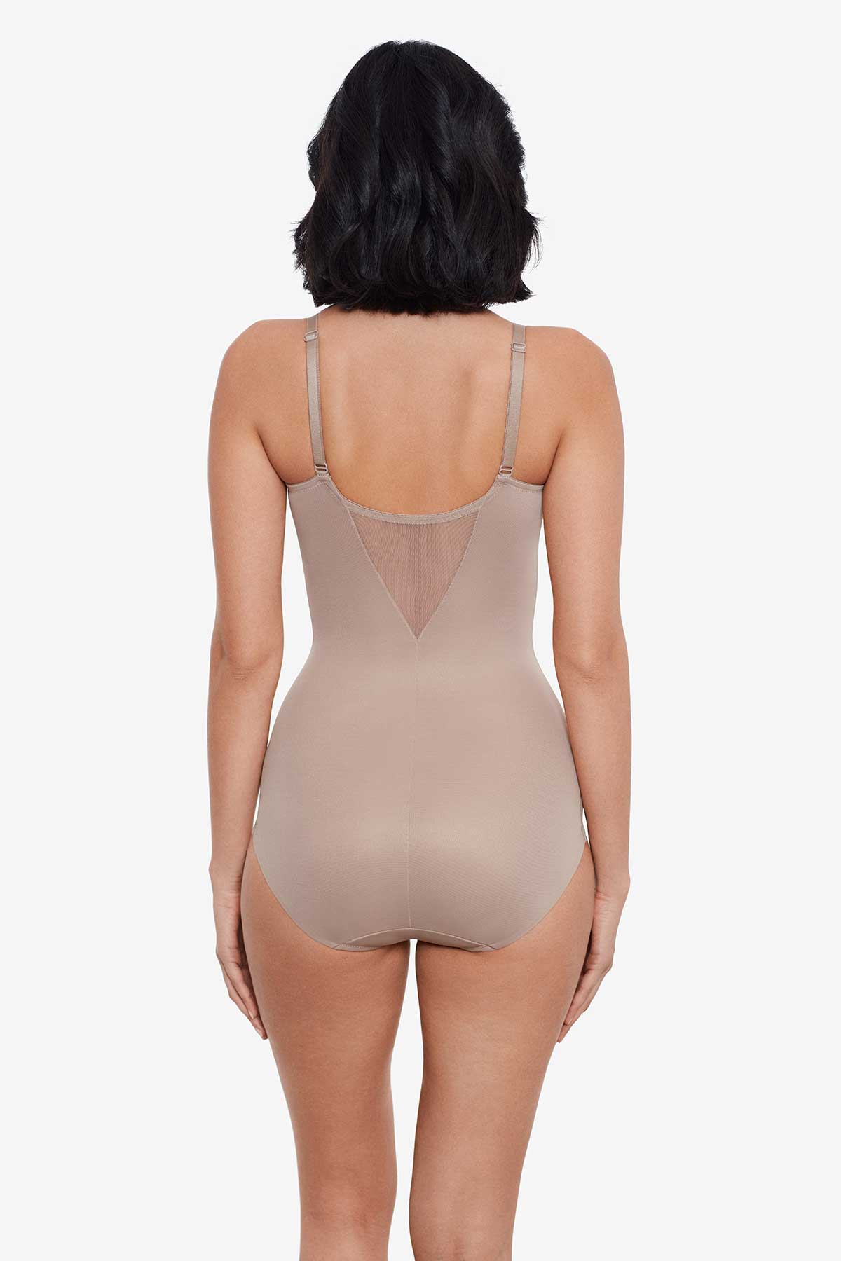 Miraclesuit Women's Extra Firm Tummy-control Sheer Trim Bodysuit 2783 In  Stucco (nude )