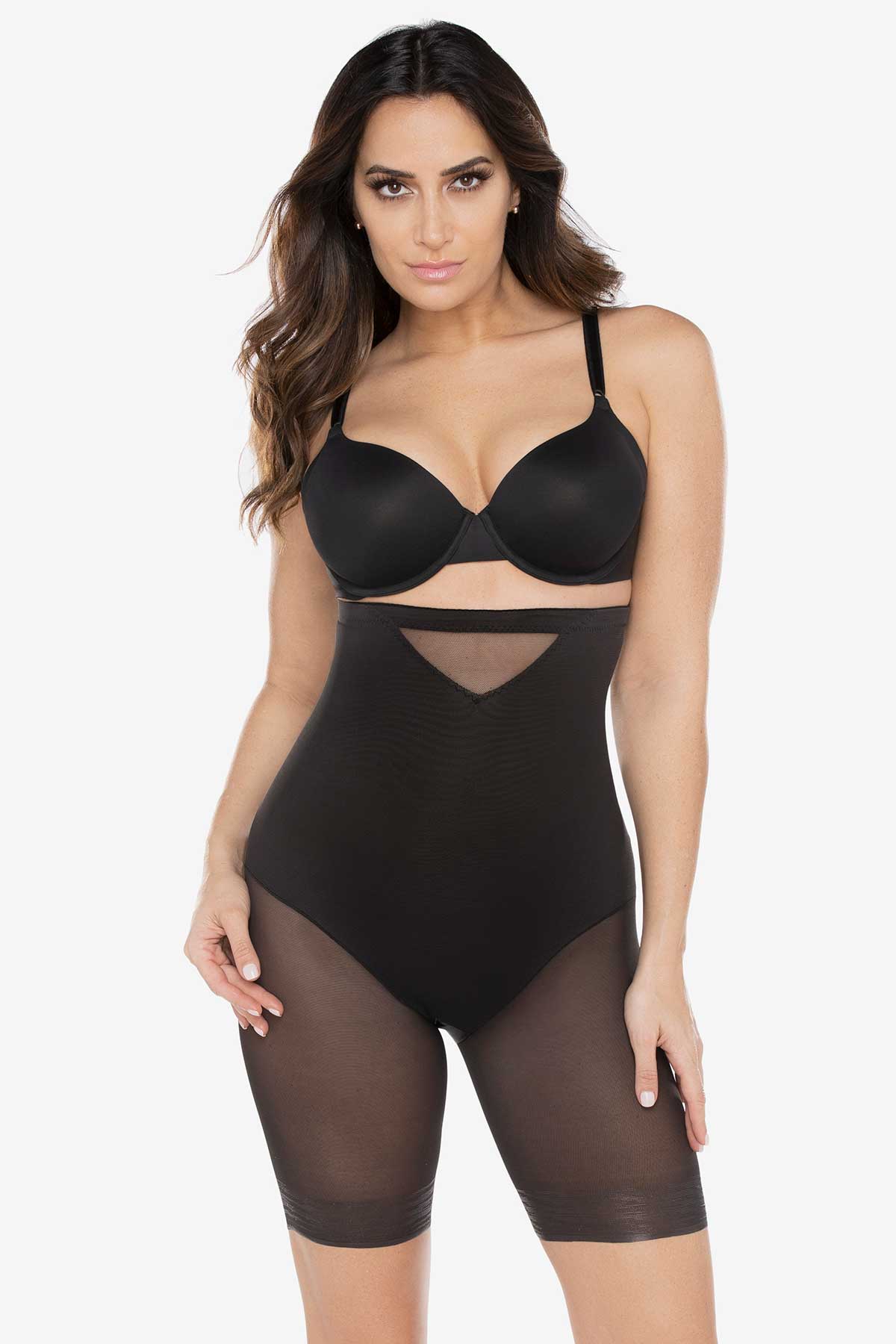 Extra Firm Sexy Sheer Shaping Hi-Waist Thigh Slimmer – Miraclesuit