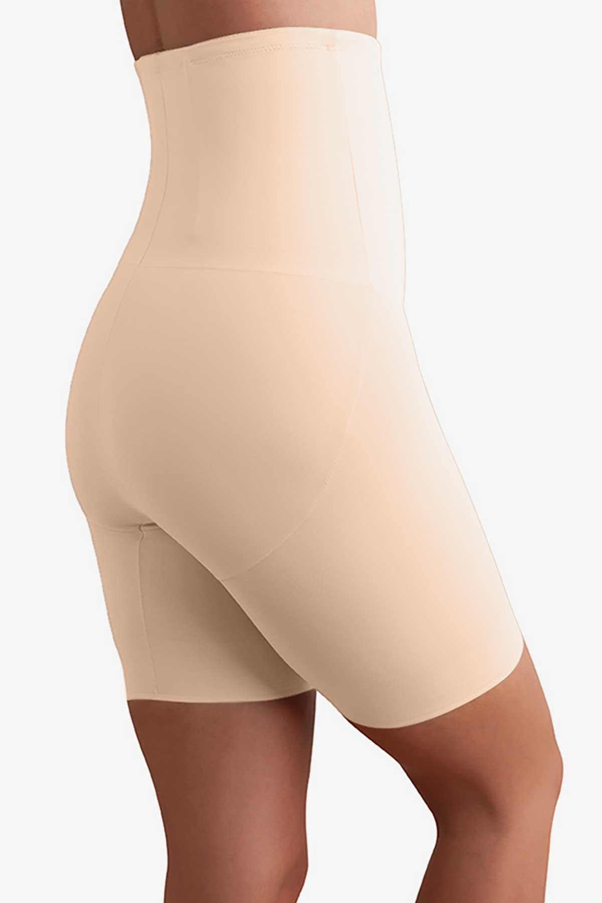 TC Women's Shape Away Extra Firm Control Hi-Waist Thigh Slimmer in Warm Beige/Nude, Size Medium TC Women's Shape Away Extra Firm Control Hi-Waist Thigh Slimmer in Warm Beige/Nude, Size Medium