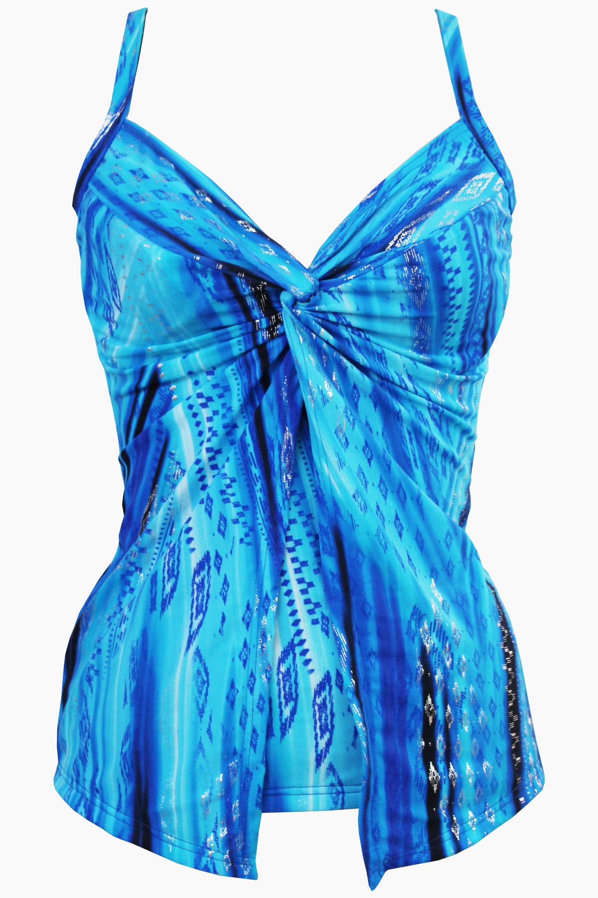 Miraclesuit Tankini Donna Raya De Sol Bri Love Knot – 2 Pezzi Con Ferretto, Taglia 10, Nero/multi - Foto 4