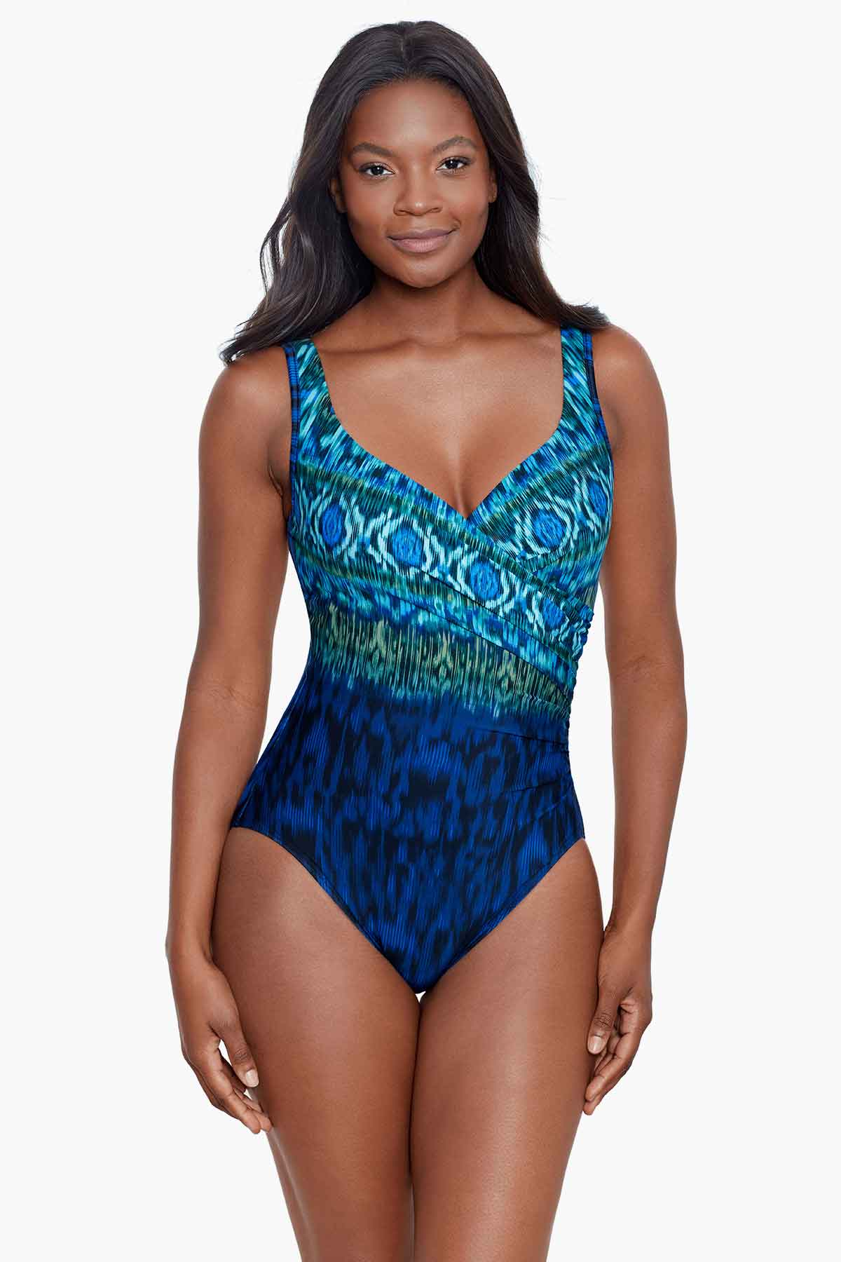 Swimwear Tummy Control Miraclesuit Alhambra It's A Wrap One Piece
