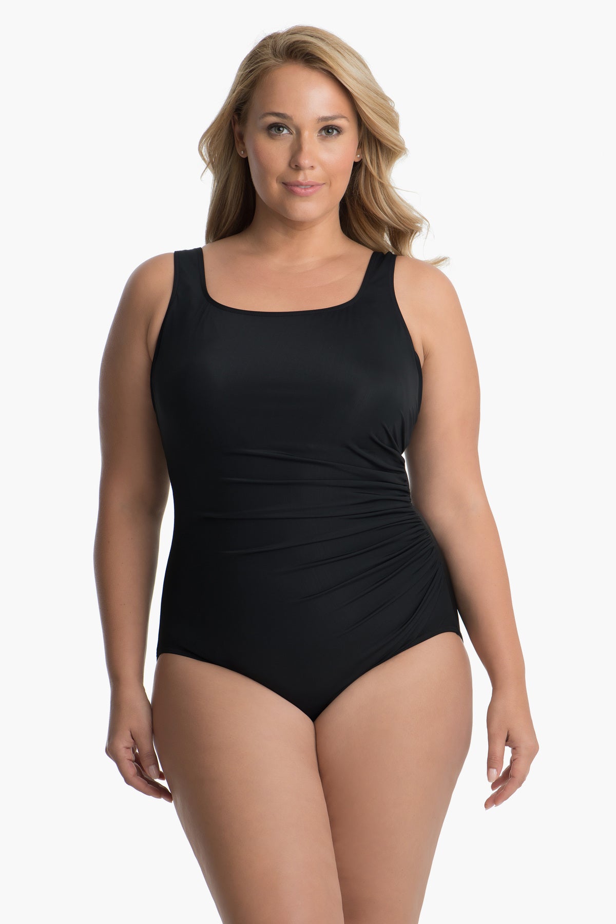 Miraclesuit Women's Plus Size Swimwear Solid Sanibel Underwire Bra