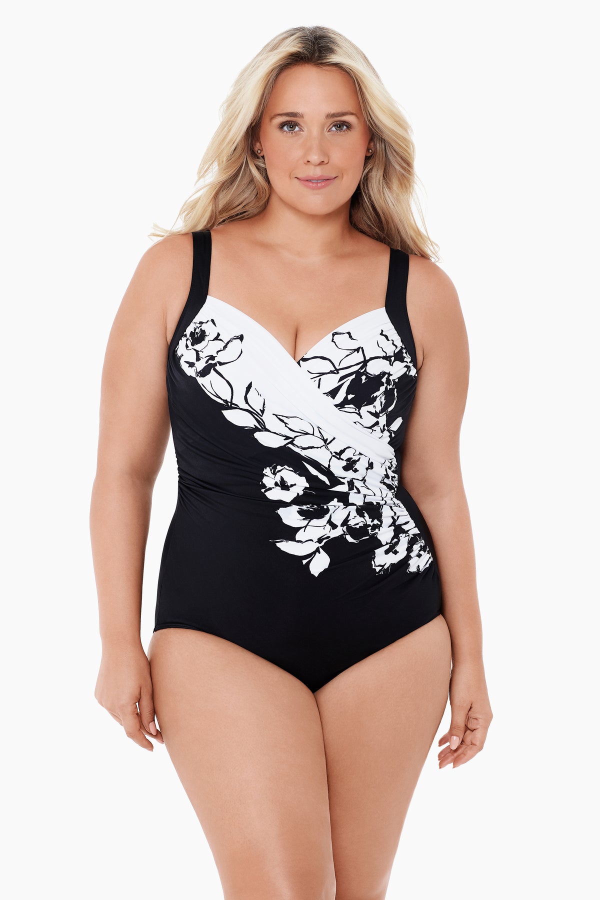 Miraclesuit Plus Size Sub Rosa Sanibel One Piece Swimsuit